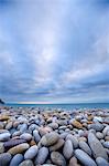 Close up of rocks on beach