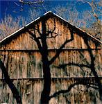 Wooden barn