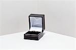 Wedding ring in jewelry box