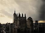 New York City with gloomy sky