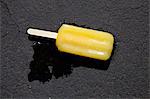 Ice lolly on the floor