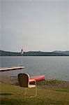 Empty chair, Lake Pend Oreille, Idaho, USA