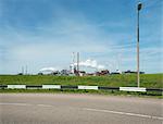 Distant view of steelworks, IJmuiden, Netherlands