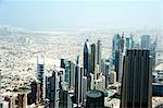 Dubai cityscape, high angle, UAE