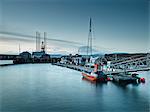 Pier and harbor, Cromarty Firth, Scotland, UK