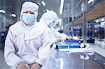 Portrait of worker in ecigarette factory