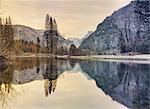 Mountains and lake, Yosemite National Park, California, USA