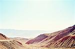 Road, mountains and valley, Death Valley, California, USA