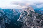 Elevated view of mountains, Yosemite National Park, California, USA