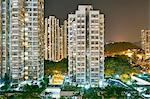 Cityscape at night, Tsuen Wan, Hong Kong