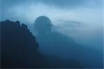 Mountains in fog