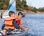 Boys on boat