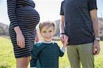 Parents and boy enjoying day outdoors