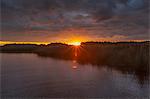 Sunrise over Halls river, Homosassa, Florida, USA