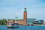 Ferry, Stockholm on background