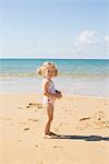 Little girl at the beach