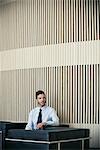 Businessman waiting in lobby