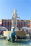 Fontaine du Soleil, Place Messina, Old Town, Nice, Alpes-Maritimes, Cote d'Azur, Provence, French Riviera, France, Mediterranean, Europe