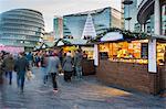 Christmas Market, The Scoop and City Hall, South Bank, London, England, United Kingdom, Europe