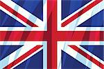 Great Britain, United Kingdom flag. UK symbol, patriotism British Empire. Vintage comics cartoons illustration pop art retro vector
