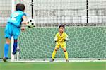 Japanese kids playing soccer