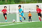 Japanese kids playing soccer