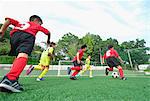 Japanese kids playing soccer