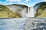 Waterfall Skogafoss, Iceland