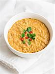 Vegan lentil dhal (India)