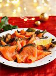 Christmas Tree Smoked Salmon