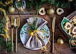 Christmas table setting