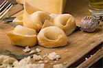 Fresh handmade tortellini stuffed with ricotta and parmigiano cheese