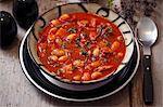 Bean soup with tomatoes