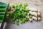 Spring onions, sliced