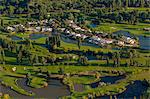 France, Languedoc-Roussillon, Herault, aerial view of La Grande-Motte seaside resort