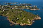 France, Brittany, Cotes-d'Armor, Brehat island, aerial vue