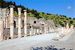 Turkey, province of Izmir, Selcuk, archeological site of Ephesus, Colonnade