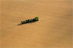 France, Essonne, Aerial view of a grove in the middle of a field near Etampes