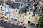 France, Aquitaine, Pyrenees Atlantiques, region of Bearn, Pau, rue du Chateau and De Peyre hotel on the right