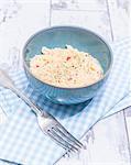 Scrambled eggs with chilli and cheese