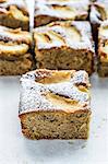 Apple and nut tray bake cake