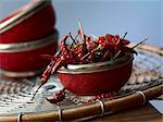 Bowl of Dried New Mexico Chili Peppers