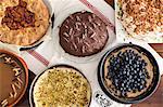 A selection of various cakes