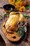 Roast chicken with fresh herbs