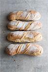 Four tortillon (long, spiral-shaped loaves of bread, France)