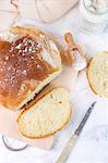 Home-baked white bread
