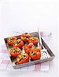 Oven-baked stuffed tomatoes