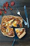 Tuna quiche with dried tomatoes