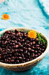 Black beans in a dish