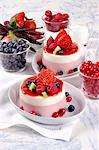 Panna cotta with berries